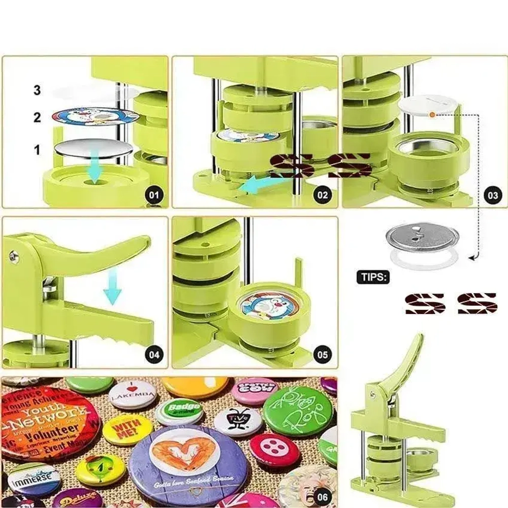 Аппарат для изготовления значков,44mm + 100 шт заготовок для значков