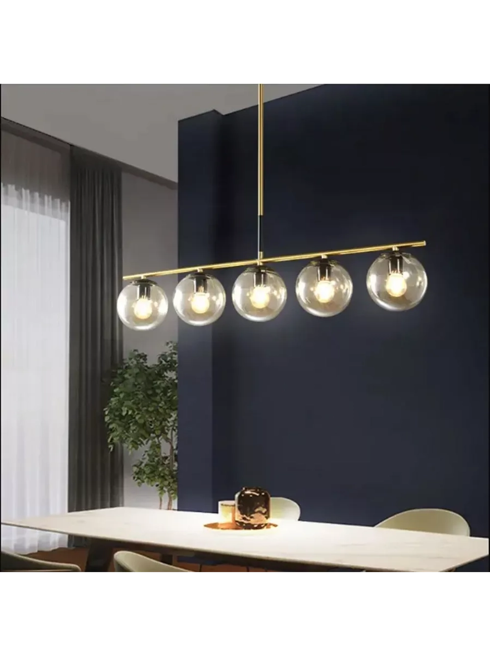 Светодиодная LED лампа G45 7W E27 с линзой тёпл 5шт