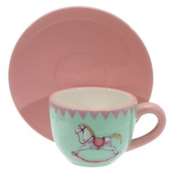 GAEM Набор чашка с блюдцем "Лошадка", 250 мл, L15 W15 H8 см