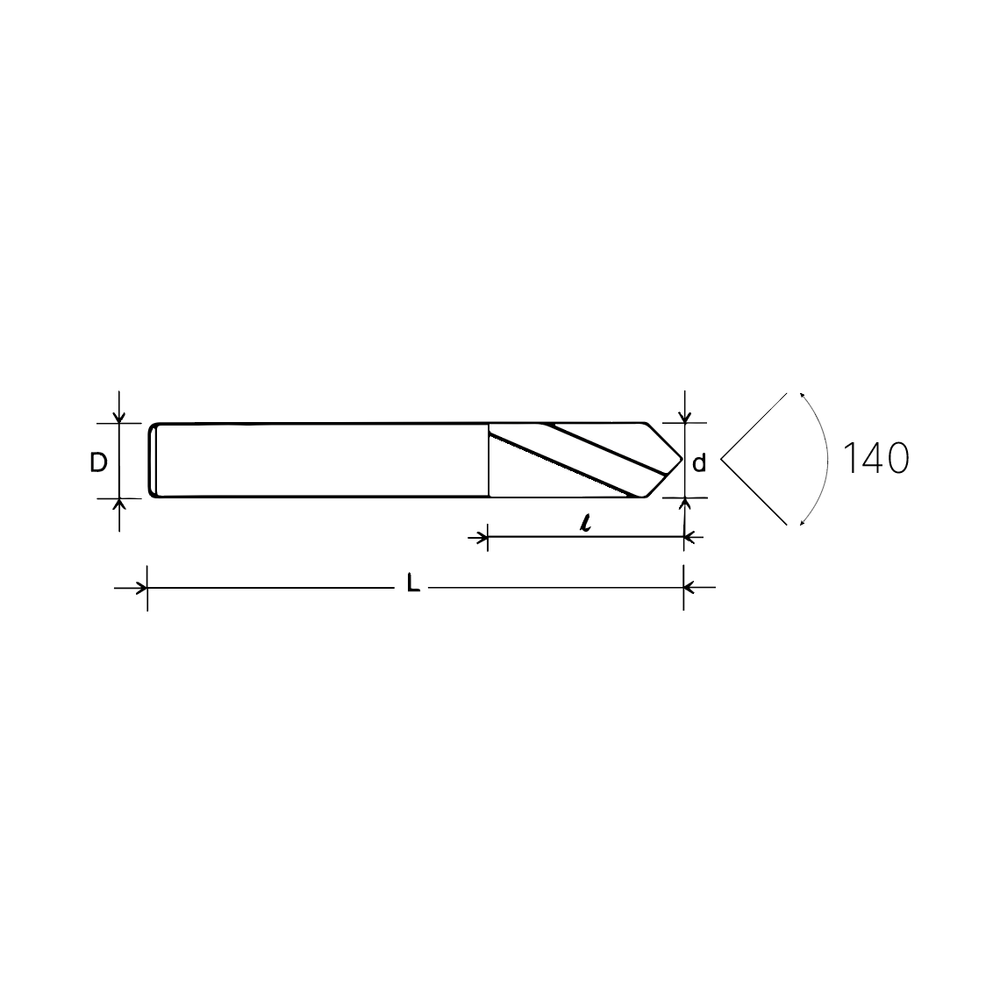 Сверло твердосплавное 7,4 мм VM-SN5045 55HRC