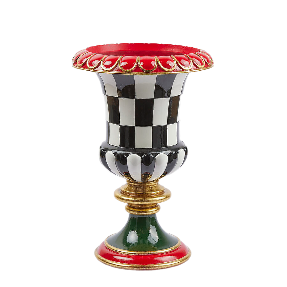 Ваза на ножке в клетку 41 см