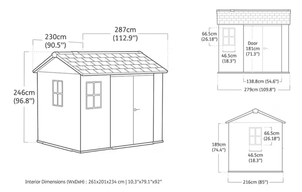 Пластиковый хозблок Keter Newton Plus 975 brown