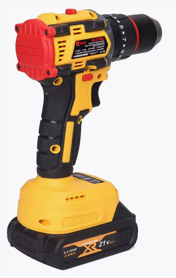 Аккумуляторная дрель-шуруповерт "EDON" AD-21PBL бесщеточная