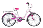 Велосипед Novatrack 20" ANGEL, белый, алюм.6ск.TY21/RS35/SG-6SI, V-brake