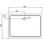 Душевой поддон из стеклокомпозита Cezares Tray SMC 180x90 TRAY-M-AH-180/90-35-W Белый