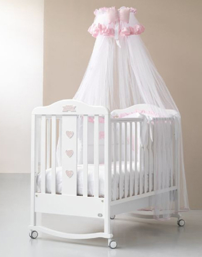 Кроватка-качалка детская Bambolina Bebe 125х65