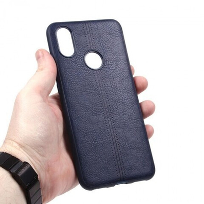 Панель из экокожи для Xiaomi Mi A2 (Mi 6X), 010498 Черный