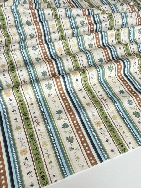 ПОЛОСКИ НЕЖНЫЕ ЦВЕТЫ, 100% хлопок 8