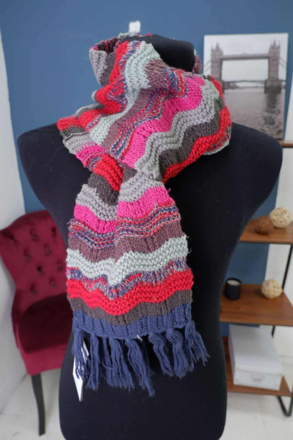 Шарф вязаный