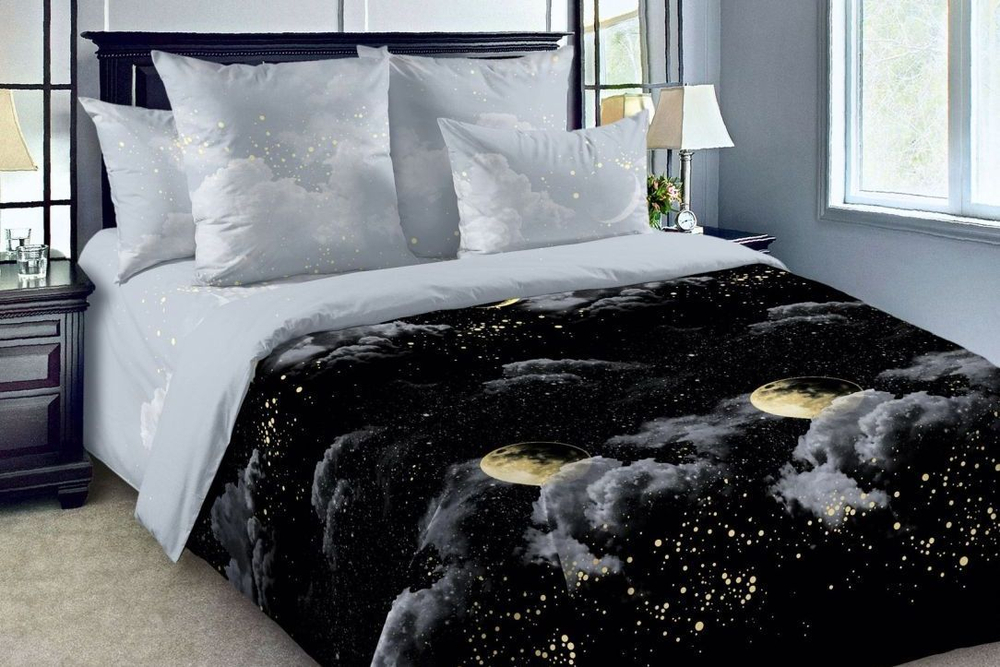 Постельное белье 2 спальное, простыня евро 218х240, перкаль, наволочки 70х70, хлопок 100%