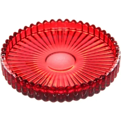 Подсвечник «Романтика» 10*1,5 см, Красный