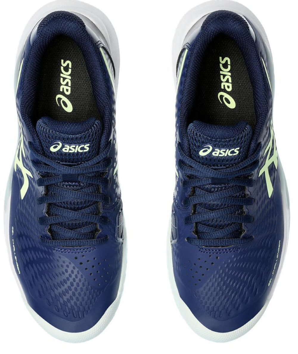 Женские теннисные кроссовки Asics Gel-Challenger 14 - blue expanse/illuminate yellow