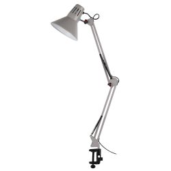 Настольный светильник ЭРА N-121-E27-40W-GY Е27 на струбцине серый