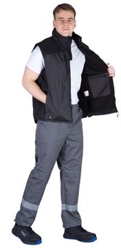 Жилет Delta Plus FIDJI3 цвет серый с черным