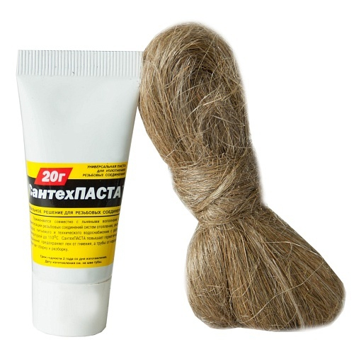 Набор "Сантехпаста" 20г + лен 14г (1/200) Сантехкреп