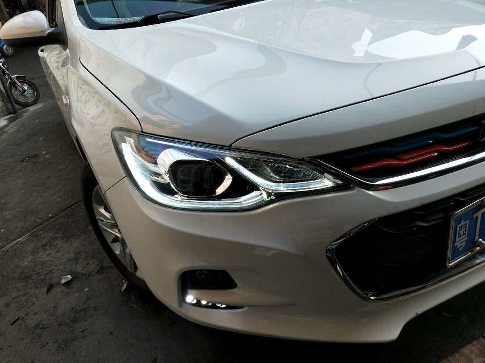 Оригинальная фара с LED ДХО для Chevrolet Cobalt 2016-2018, высокий уровень комплектации