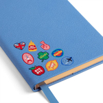 Smythson Блокнот Soho Notebook in Panama Stars Navy