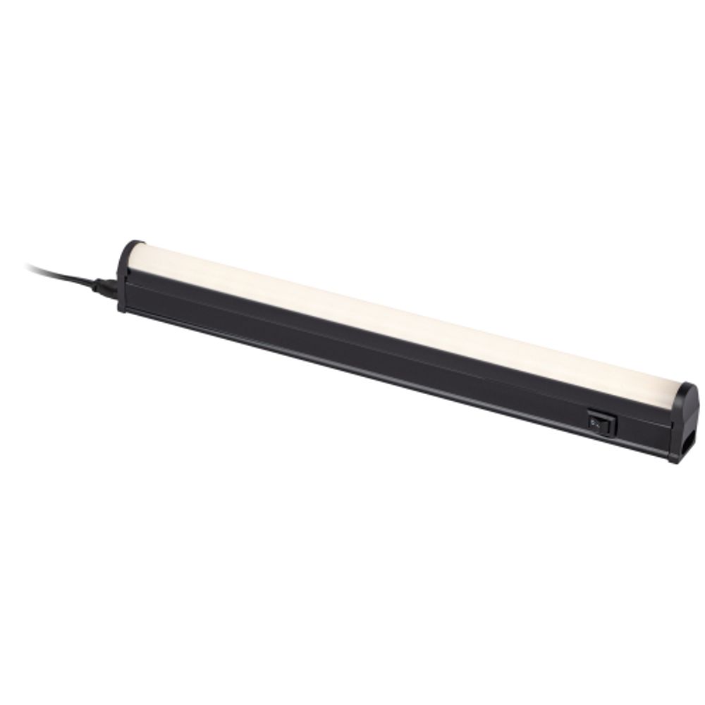 Линейный светодиодный светильник ЭРА LLED-01-08W-4000-B 8Вт 4000K L574мм с выключателем черный
