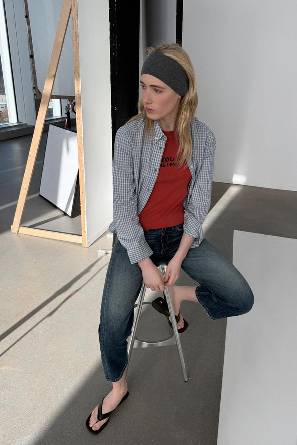 ZARA ФУТБОЛКА С НАДПИСЬЮ, КРАСНЫЙ