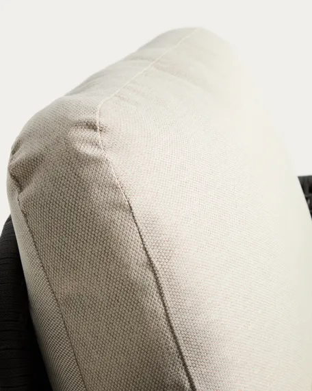 Уличное кресло Alipa из акации и веревки темно-серого цвета