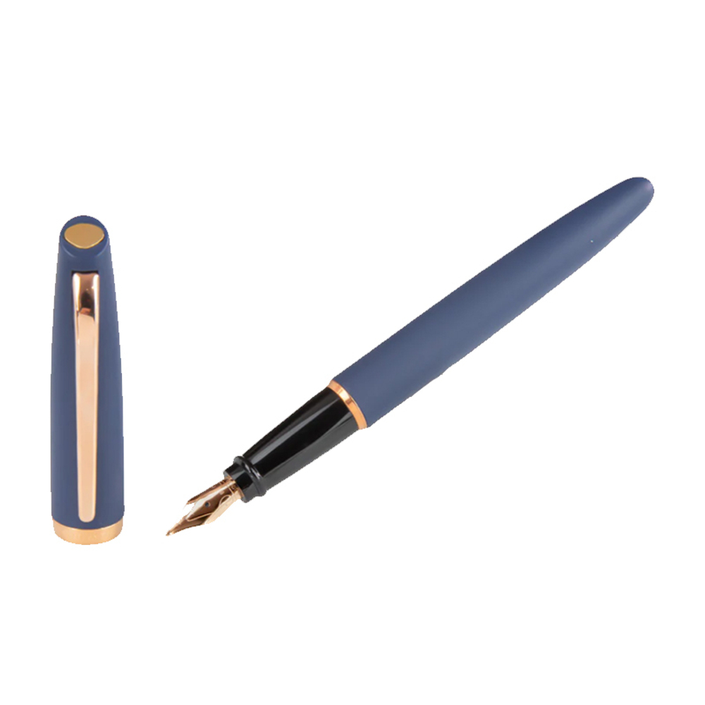 Перьевая ручка Aurora Style Resina Matt Blue PGT, перо - F, в подарочной коробке