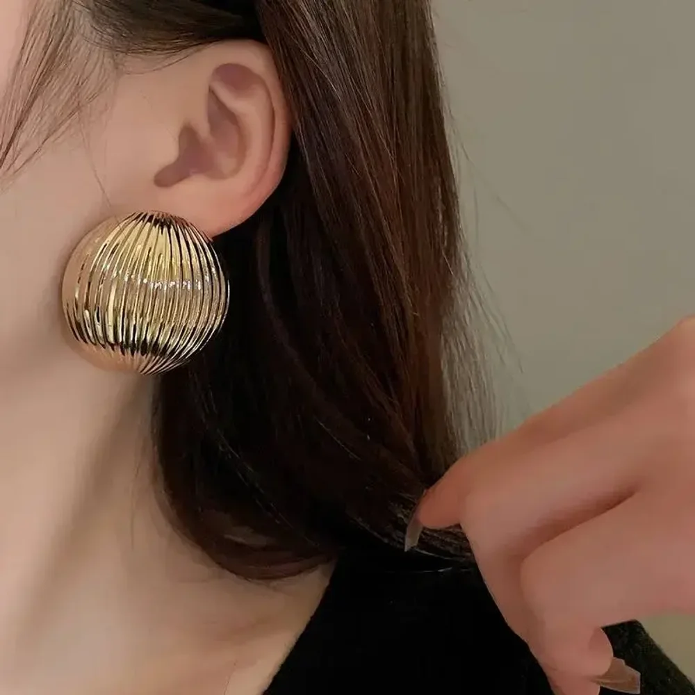 Серьги Луна, Золотые