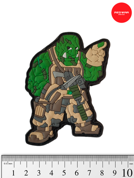 Шеврон REDWAR Орк штурмовик (с ножом) PVC