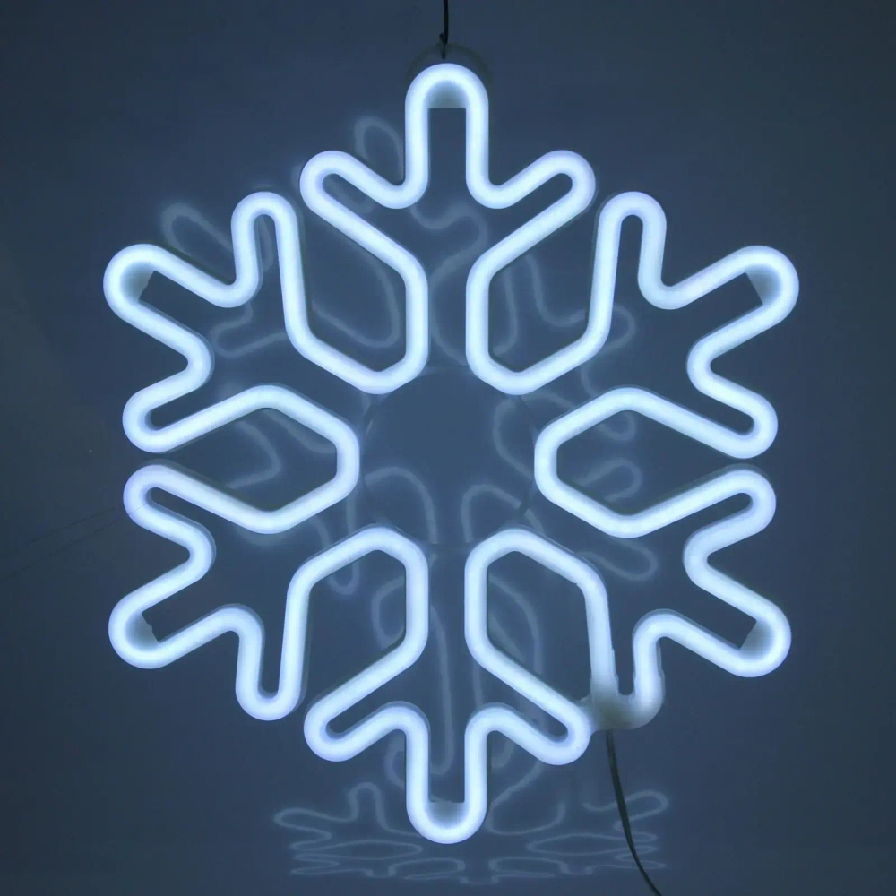 Фигура светодиодная «Зимняя снежинка» 38 см, (постоянное свечение), 220V, Белый