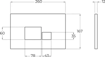 Кнопка смыва BelBagno BB072BL белая