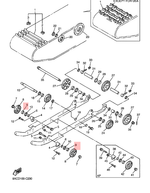 Подшипник катка для снегоходов Yamaha 933060044400