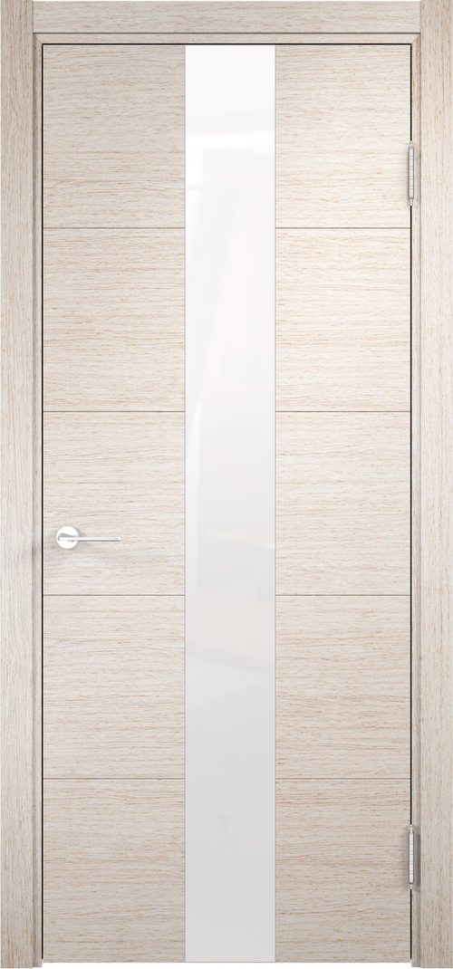 Межкомнатная дверь Турин 15 / Цвет Дуб бежевый вералинга / Стекло "Лакобель" / Двери Верда