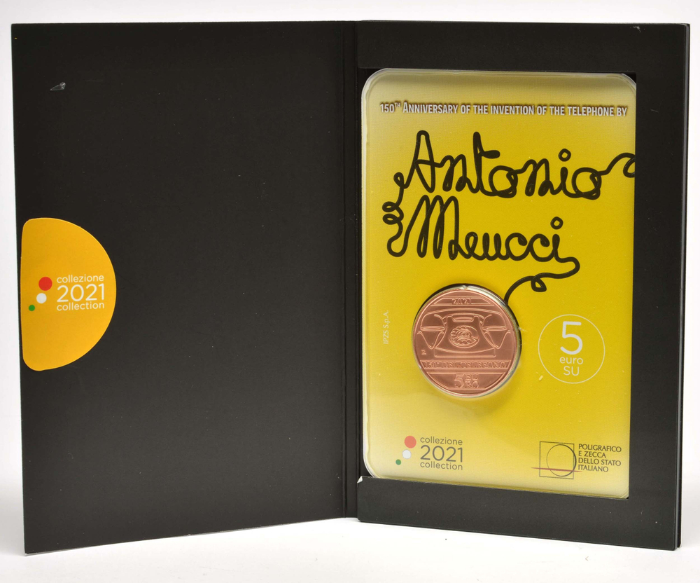 ИТАЛИЯ, 2021, 5 ЕВРО