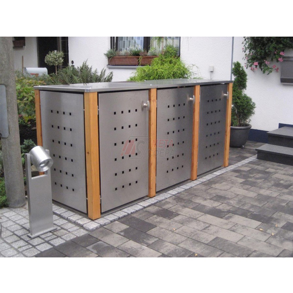 Ограждение для мусорных баков Дуглас 3 секции