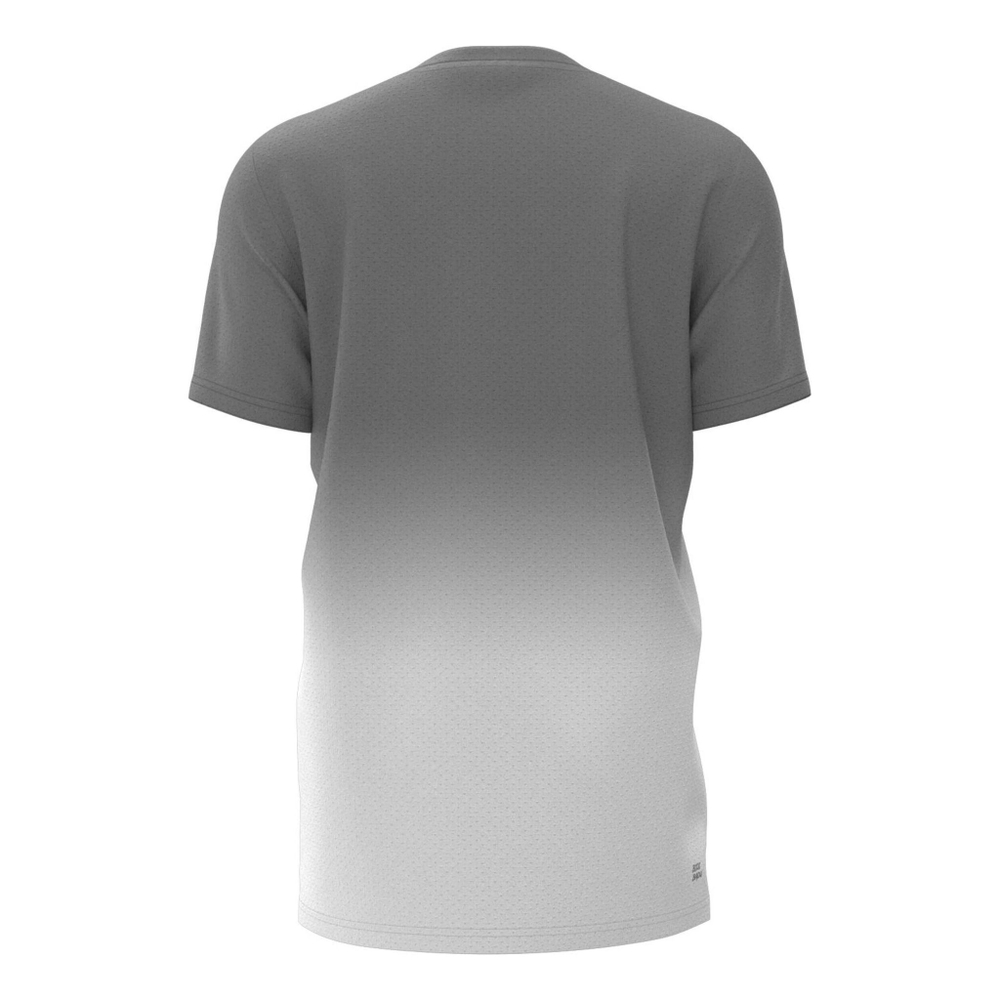 Мужское теннисное поло BIDI BADU Crew Gradiant T-Shirt Men - Grey, White