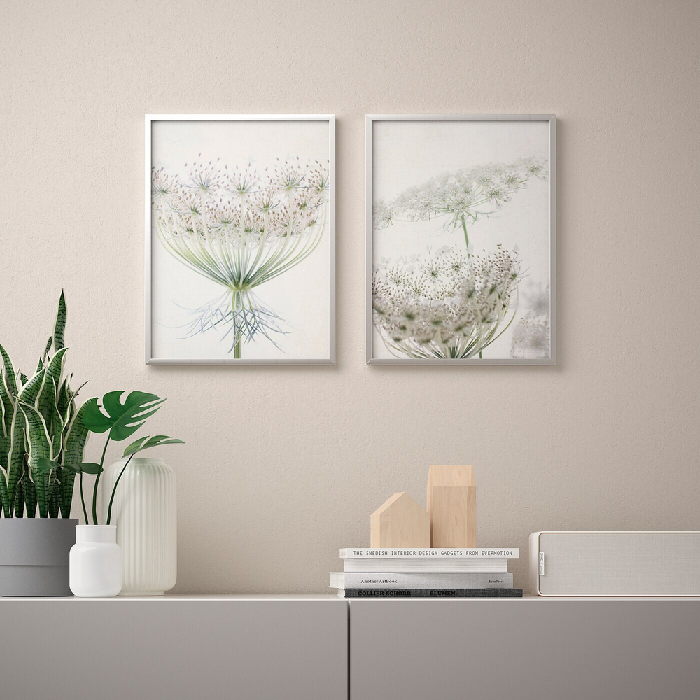IKEA BILD  (ИКЕА БИЛД)  -  Плакат, цветочный мотив, 30x40 см