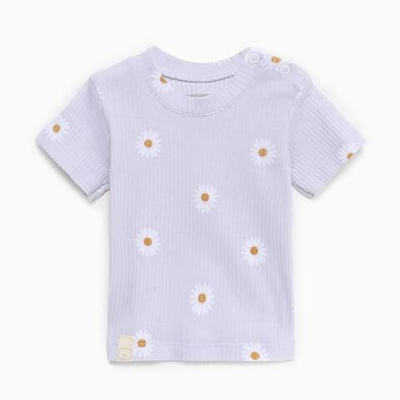 Футболка для мальчиков "Ромашка" р.62-68 см, серый 9539136 (Крошка Я), 1 шт.