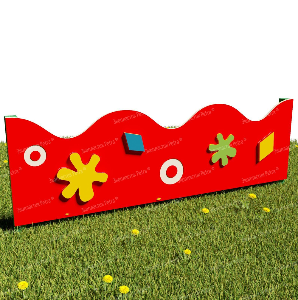 Забор уличный из экопластика 4