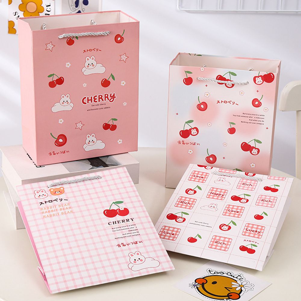 Подарочный пакет &quot;Cherry&quot; 25х33 см