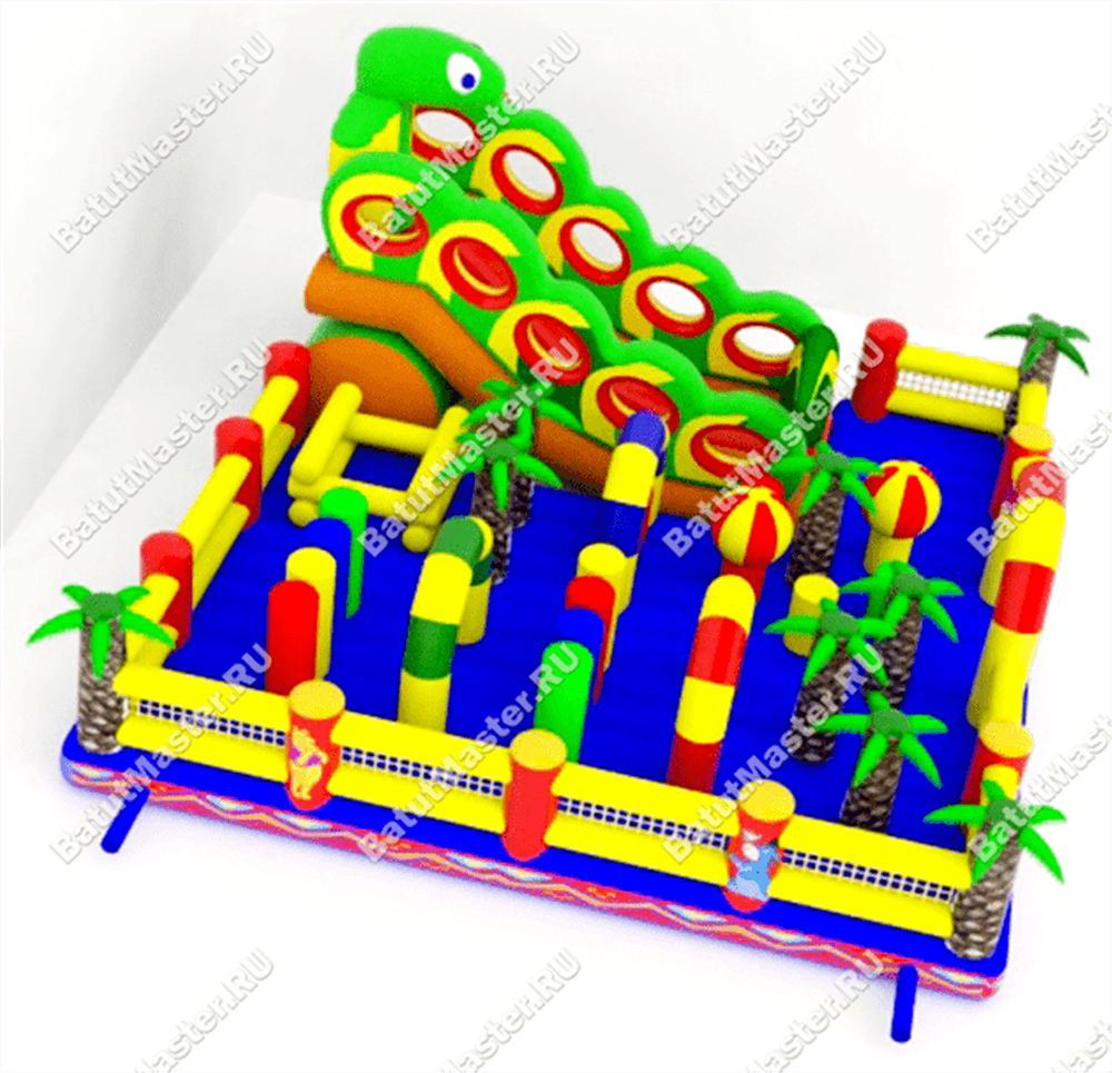 Надувной батут "В джунглях"