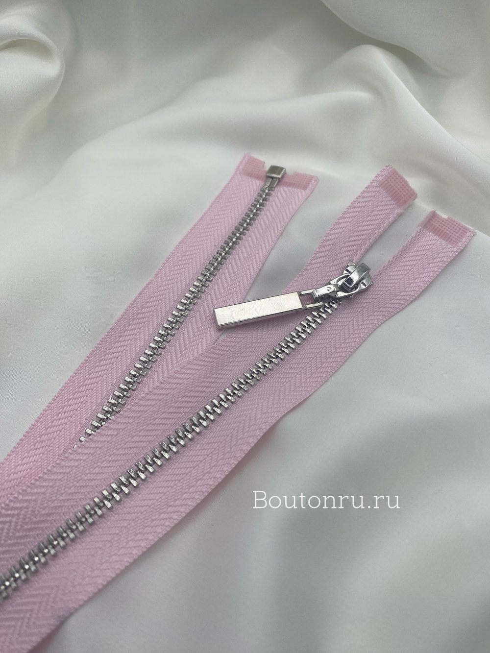 Молния светло-розовая серебро
