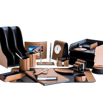 Настольный набор из кожи Cuoietto серии Business из 23 предметов (NBCTabCh23)