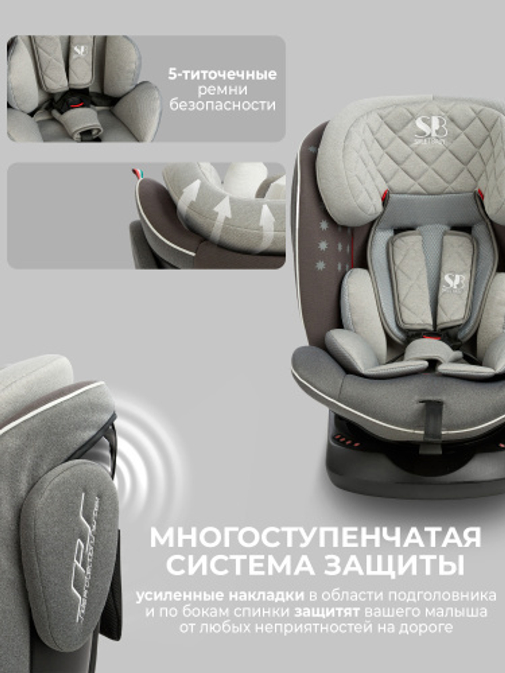 Автокресло  Sweet Baby Crosstour 360 SPS Isofix группа 0123 (0-36)
