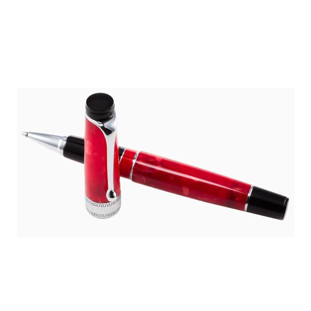 Ручка-роллер Aurora Optima Auroloide Rossa CT, в подарочной коробке