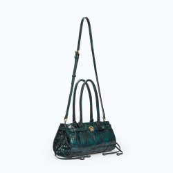MANC КОЖАНАЯ СУМКА "BABY JANE", ИЗУМРУДНЫЙ