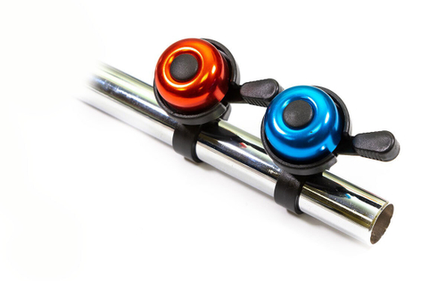 Звонок механический d 41мм алюминий-пластик, сине-черный