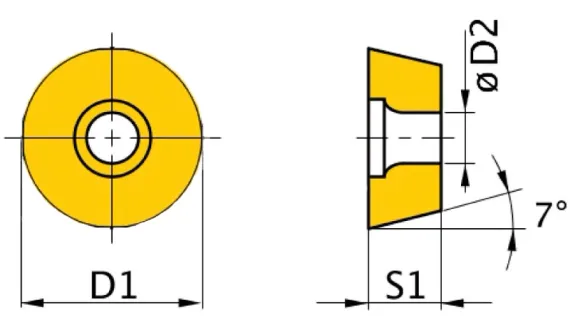 Поворотные режущие пластины Optimum ISO RNMM1003MO