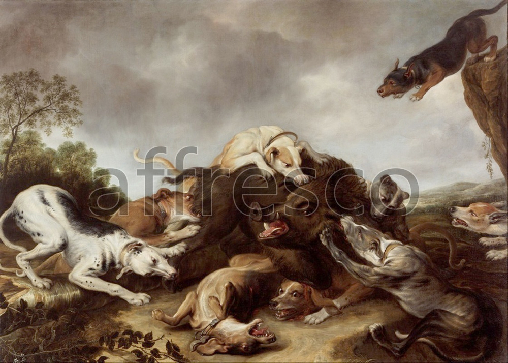 Фреска Frans Snyders and workshop, The boar hunt
