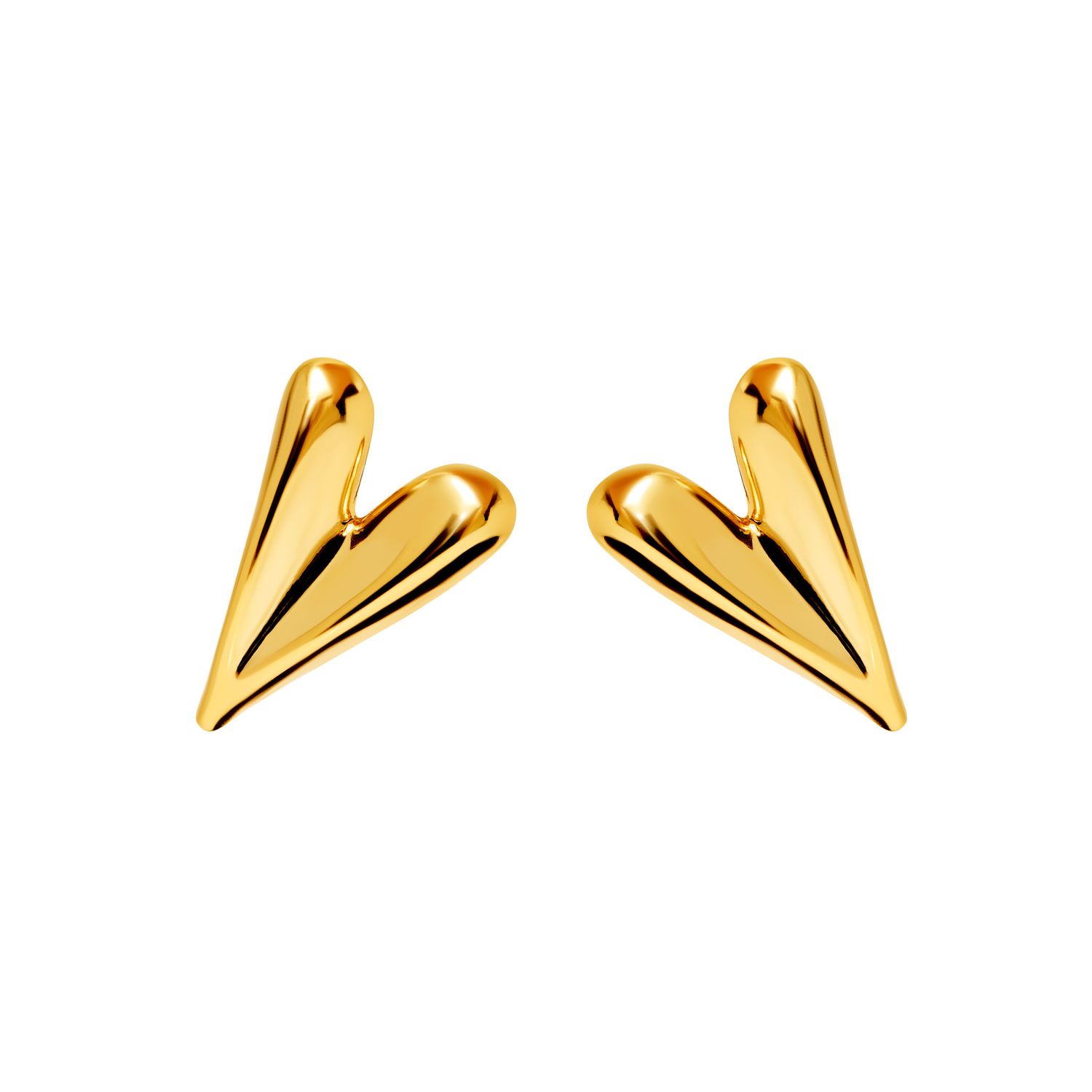 Серьги Subtle Heart Earrings – Gold