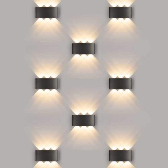 Уличный настенный светодиодный светильник Elektrostandard 1551 Techno Led черный a049671