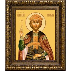 Ярополк (Петр) Владимиро-Волынский Благоверный князь. Икона на холсте